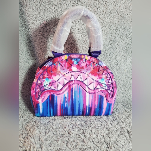 Sprayground Floral Botanica Shark Handbag - Picture 13 of 15